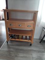 Keuken trolley, Huis en Inrichting, Gebruikt, Bruin, Minder dan 100 cm, 25 tot 50 cm