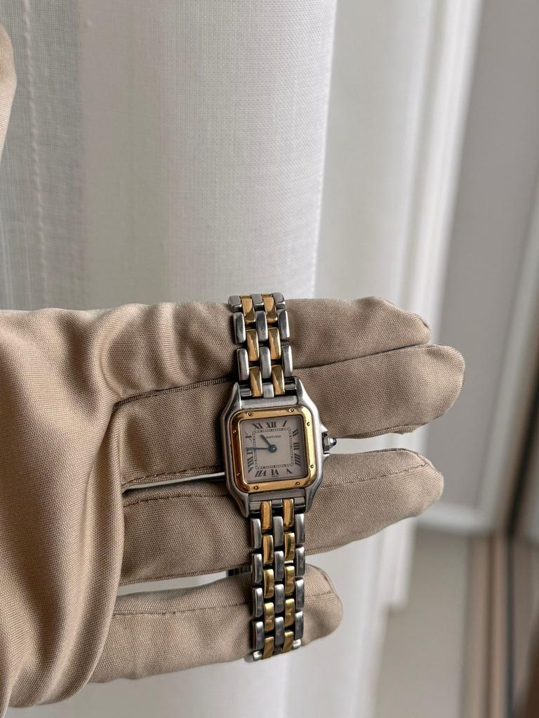 Cartier Panthere Ref. 1120 met Papieren, Ophalen of Verzenden, Zo goed als nieuw
