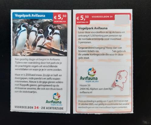 Vogelpark Avifauna, €5,50 korting p.p, Tickets en Kaartjes, Recreatie | Dierentuinen