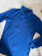 Heren polo met lange mouw, Ophalen of Verzenden, Zo goed als nieuw, Blauw, Ralph Lauren