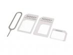 Simkaart Adapter Set met Eject Pin - Noosy, Ophalen of Verzenden, Nieuw, Bescherming, Apple iPhone