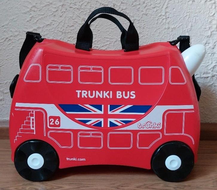 Trunki koffer Rode Engelse Bus (zgan), Kinderen en Baby's, Overige Kinderen en Baby's, Zo goed als nieuw, Ophalen of Verzenden