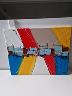 Abstract Schilderij C.M. Leushuis - Uit Balans, Ophalen of Verzenden