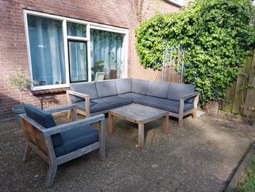 Houten Lounge Set - loungeset- Heerlijke tuinbank tuinstoel