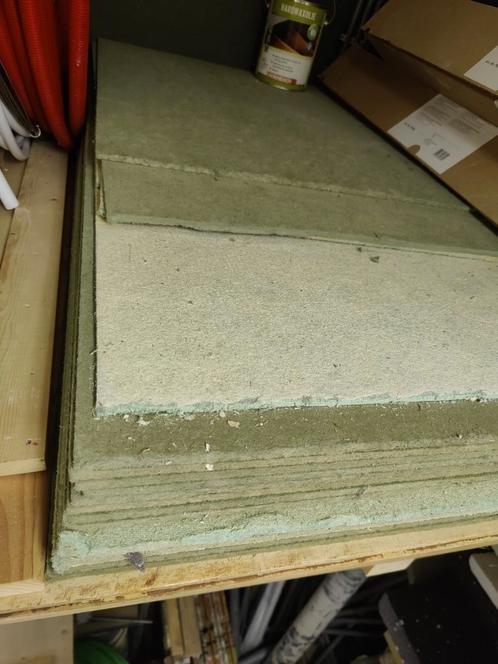 Groene Ondervloer Platen - 15m2, Doe-het-zelf en Verbouw, Platen en Panelen, Gebruikt, Overige materialen, Minder dan 20 mm, Ophalen