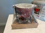 TIP: NIEUWE Le Creuset La Mama fondue set kersenrood, Gietijzer, Nieuw, Ophalen of Verzenden, Keramische plaat