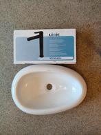 NIEUWE wasbak met zwarte mengkraan, Ophalen, Nieuw, 50 tot 100 cm, Minder dan 100 cm