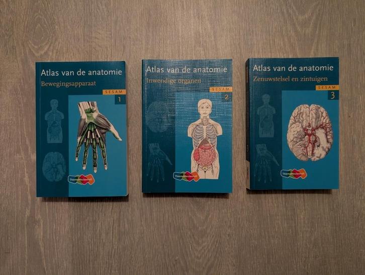 Atlas van de anatomie (3 delen), Boeken, Studieboeken en Cursussen, Gelezen, HBO, Beta, Ophalen of Verzenden
