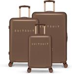 ✅NIEUW✅ SUITSUIT Seventies kofferset 3 Delig | Cocoa Brown, Ophalen of Verzenden, Nieuw, Hard kunststof, Slot