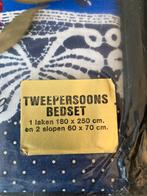 Adorine Vintage retro Beddengoed -nieuw (Sint kerst cadeau)!, Huis en Inrichting, Slaapkamer | Beddengoed, Blauw, Dekbedovertrek