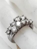 Prachtige zilveren ring met 10 zirkonia 925 (6728-1771), Ophalen, Dame, Zilver, Zilver