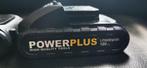 2x Powerplus 18V accu's met oplader, Ophalen of Verzenden, Gebruikt