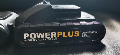 2x Powerplus 18V accu's met oplader, Doe-het-zelf en Verbouw, Gereedschap | Machine-onderdelen en Toebehoren, Gebruikt, Ophalen of Verzenden