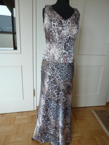 Angie Event 2-delig rok + top, luipaardprint, 40 NL, nieuw beschikbaar voor biedingen