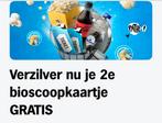 2e bioscoopkaartje gratis via ah. Kortingskaarten bioscoop, Tickets en Kaartjes, Filmkaartjes, Drie personen of meer
