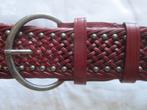 Riem.  WATCHER  rood,  vlechtriem  echt leder., Kleding | Dames, Riemen en Ceinturen, Echt leder, Nieuw, Tailleriem, Ophalen of Verzenden