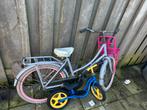 Meissjes fiets + loop fiets GRATIS!, Ophalen, Zo goed als nieuw, Minder dan 16 inch