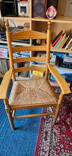 hout met rieten zitting. helemaal gaaf, Huis en Inrichting, Stoelen, Ophalen, Gebruikt