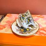 Vintage Elizabethan sierlijke kop- en schotel, Antiek en Kunst, Ophalen of Verzenden