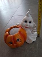 5 keramieken theelichthouders halloween, Ophalen of Verzenden, Zo goed als nieuw, Feestartikel, Halloween of Griezel