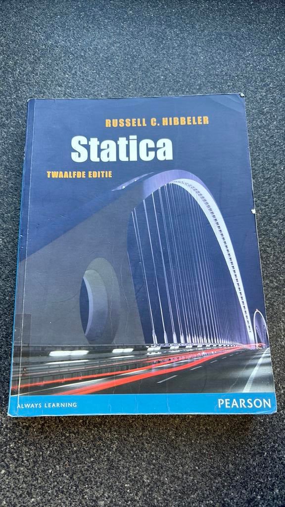 Russell Hibbeler - Statica 12e editie, Boeken, Gelezen, Nederlands, Overige niveaus, Russell Hibbeler
