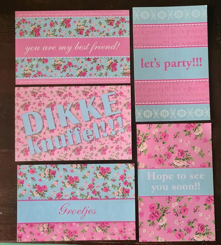 Set van diverse wenskaarten, Hobby en Vrije tijd, Kaarten | Zelfgemaakt, Nieuw, Overige thema's, Ophalen of Verzenden