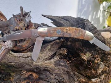 Amerikaans mes zakmes van Smith&Wesson bijzonder houten heft beschikbaar voor biedingen