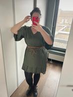 Groene Jurk met Riem - Maat 46, Maat 46/48 (XL) of groter, Ophalen of Verzenden, Zo goed als nieuw, Boven de knie