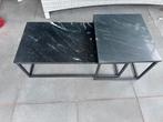 Prachtige salontafel set - Natuursteen, Huis en Inrichting, Tafels | Salontafels, Ophalen, Rond, 50 tot 100 cm, Zo goed als nieuw