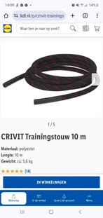 Battle rope fitness, Sport en Fitness, Fitnessmaterialen, Ophalen, Zo goed als nieuw, Battle rope