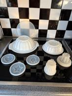 Vintage Tupperware set van 3 puddingvormen compleet, Ophalen of Verzenden, Gebruikt, Wit, Overige typen