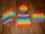 Gratis Pop it Fidget Toy regenboog set; eenhoorn, vierkant,, Gebruikt, Ophalen of Verzenden