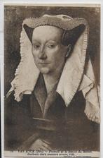 P85 oude ansichtkaart van eyck beeltenis meesters vrouw, Verzamelen, Ansichtkaarten | Themakaarten, Gelopen, Ophalen of Verzenden