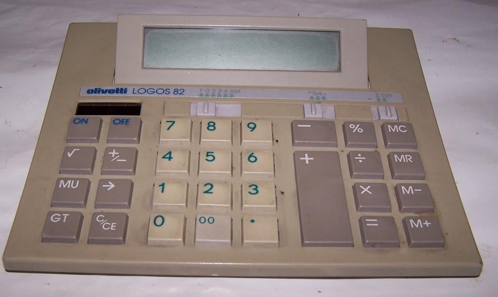 Vintage Olivetti Logos 82 rekenmachine. Zeldzaam. Izgs., Verzamelen, Elektronische Apparatuur, Ophalen of Verzenden, Computers en Rekenmachines