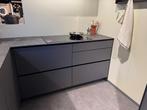 HOEK-KEUKEN KVIK PRATO dark grey incl. apparatuur, Huis en Inrichting, Keuken | Complete keukens, Ophalen, Hoekkeuken, Nieuw, Greeploos
