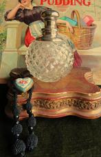 Antiek Engelse sterling zilveren parfumfles bol uit 1898, Ophalen of Verzenden