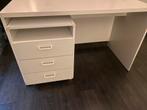 IKEA Bureau 60x120x75 met Kabelgoot wit met ladeblok, Huis en Inrichting, Ophalen, Bureau