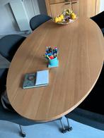Ovalen houten eettafel 210x110cm, Huis en Inrichting, Ophalen, Gebruikt, 100 tot 150 cm, Eikenhout