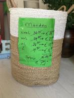 Manden, Huis en Inrichting, Woonaccessoires | Schalen en Manden, Ophalen, Overige materialen, Mand, Rond