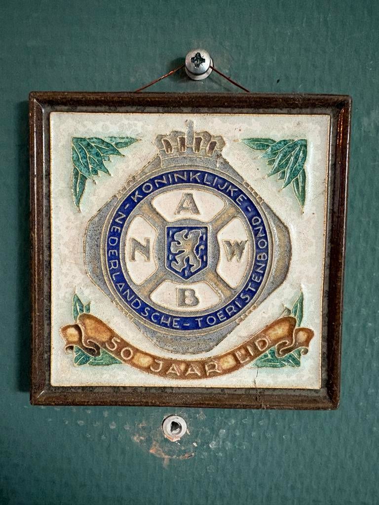 ANWB Tegel 50 Jaar Lid, Ophalen of Verzenden