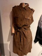 RO-ZU jurk met ceintuur M echt leer suède origineel zgan, Kleding | Dames, Maat 38/40 (M), Bruin, Hu, Ophalen of Verzenden