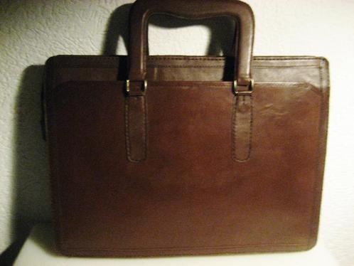 A4 LEDEREN TAS Dames/Heren Bruin  41x31x10 cm nw  A4, Sieraden, Tassen en Uiterlijk, Tassen | Schoudertassen, Nieuw, Bruin, Leer