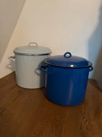 Grote emaille soeppannen, Huis en Inrichting, Keuken | Potten en Pannen, Ophalen of Verzenden, Zo goed als nieuw, Overige materialen