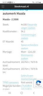 Mazda 2  winterbanden op stalen velg, Ophalen of Verzenden, Gebruikt, Mazda