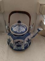 Lange lijs grote theepot, P Regout Maastricht, Antiek en Kunst, Antiek | Keramiek en Aardewerk, Ophalen of Verzenden