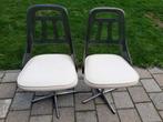 Vintage space age plexi stoelenset, Huis en Inrichting, Stoelen, Ophalen, Gebruikt, Twee, Wit
