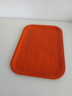 Retro dienblad oranje 39x28 jaren 60, Ophalen of Verzenden, Zo goed als nieuw, Rechthoekig