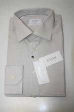 Eton overhemd  slim fit L (42)16.5 ivoor, Nieuw, Beige, Halswijdte 41/42 (L), Ophalen of Verzenden