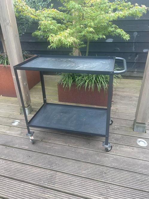 Woood Metalen Trolley, Huis en Inrichting, Tafelonderdelen, Gebruikt, Tafelblad, Minder dan 50 cm, 50 tot 100 cm, Rechthoekig