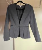 H&M blazer grijs getailleerd, Kleding | Dames, H&M, Verzenden, Zo goed als nieuw, Jasje
